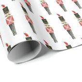 水伝統的色くるみ割りクリスマスプレゼント ラッピングペーパー (ロールコーナー)
