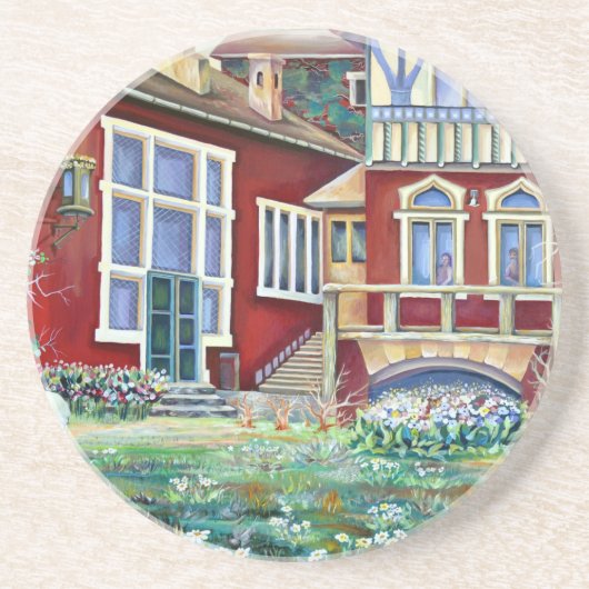 水伝統的色のスウェーデン コースター (正面)