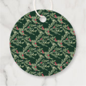 水伝統的色クリスマスフローラリース フェイバータグ (正面)