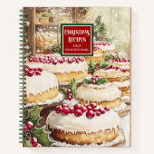 水伝統的色ホリデーレシピジャーナル ノートブック (正面)