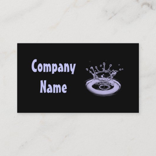 水低下 名刺 (正面)