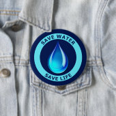 水保存の生命を救って下さい 缶バッジ (インサイチュ)