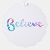 水信じ色タイポグラフィアート オーナメントカード (裏面)