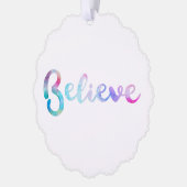 水信じ色タイポグラフィアート オーナメントカード (左)