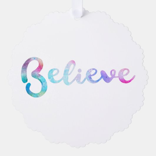 水信じ色タイポグラフィアート オーナメントカード (正面)