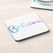 水信じ色タイポグラフィアート コースター (左側)