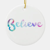 水信じ色タイポグラフィアート セラミックオーナメント (正面)