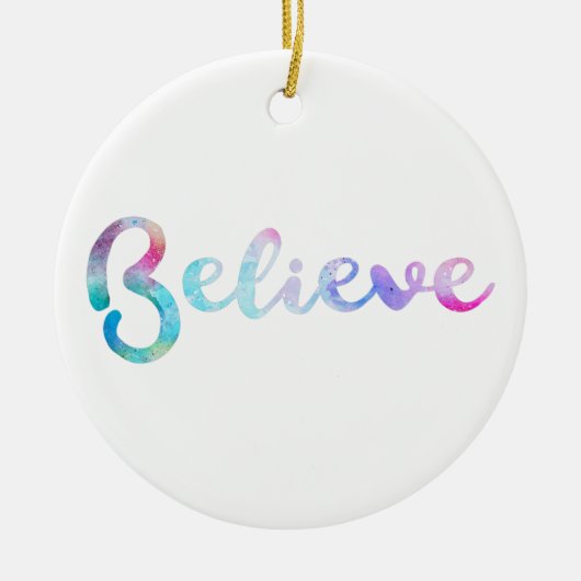 水信じ色タイポグラフィアート セラミックオーナメント (正面)