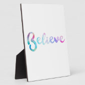 水信じ色タイポグラフィアート フォトプラーク (側面)