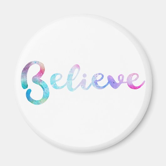 水信じ色タイポグラフィアート マグネット (正面)