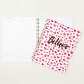 水信じ色タイポグラフィハートアート プランナー手帳 (ディスプレー)