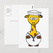 水兵のキリンアニメ ポストカード (正面/裏面)