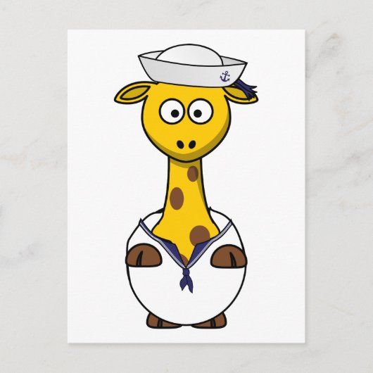 水兵のキリンアニメ ポストカード (正面)