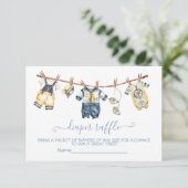 水兵ベイビーシャワークロスラインおむつラッフル 招待状 (スタンド正面)