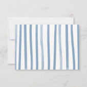 水兵ベイビーシャワークロスラインおむつラッフル 招待状 (裏面)