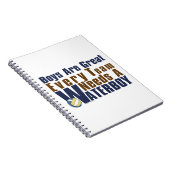 水兵ボリーボールインブルー ノートブック (右側)