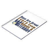 水兵ボリーボールインブルー ノートブック (左側)