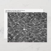 水写真はがき上の光反射 ポストカード (正面/裏面)