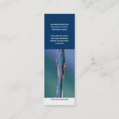 水写真撮影のきらめくなカスタム スキニー名刺 (裏面)