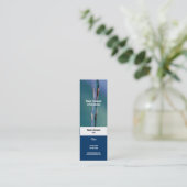 水写真撮影のきらめくなカスタム スキニー名刺 (スタンド正面)