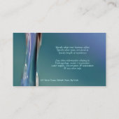 水写真撮影のカスタムのプロフィール 名刺 (裏面)