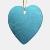 水凍ってい氷ブルーフロストシック冬メタリック セラミックオーナメント (左)