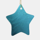 水凍ってい氷ブルーフロストシック冬メタリック セラミックオーナメント (右)