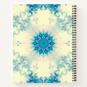 水凍ってい青霜の降りた冬の雪片 ノートブック (裏面)