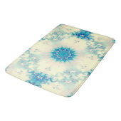 水凍ってい青霜の降りた冬の雪片 バスマット (アングル)