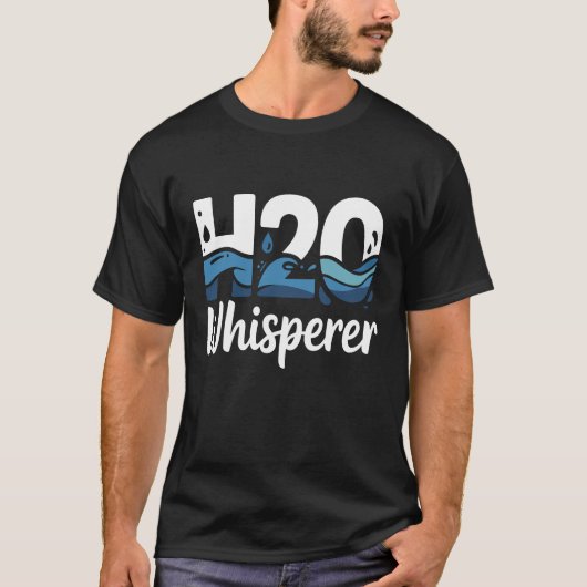 水処理場オペレーター H2Oの達人 Tシャツ (正面)