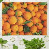 水分が多いオレンジの箱 キッチンタオル (折り畳み)