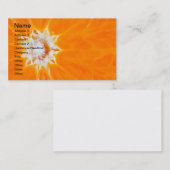 水分が多いオレンジ名刺 名刺 (正面/裏面)