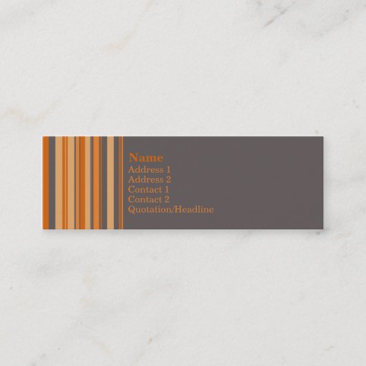 水分が多いオレンジ • Profilecard スキニー名刺 (正面)