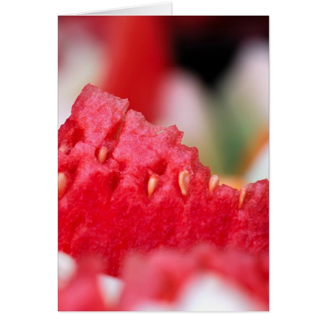 水分が多いスイカのクローズアップ (正面)