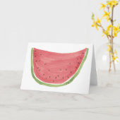 水分が多いスイカカード カード (黄色い花)