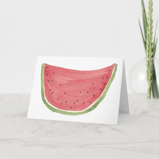 水分が多いスイカカード カード (正面)