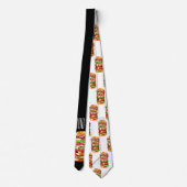 水分が多いハンバーガーのタイ ネクタイ (裏面)