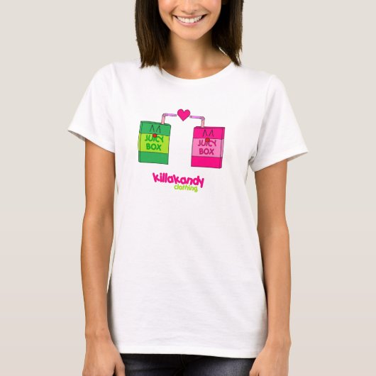 水分が多い箱愛:) Tシャツ (正面)
