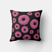 水分が多くおいしいピンクによって振りかけられるドーナツ クッション (裏面)