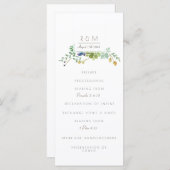 水分の多い色 |イニシャル |プログラム プログラム (正面/裏面)