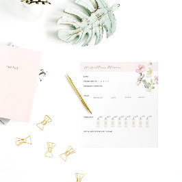 水分トラッカー付きデイリーウェルネスプランナー ノートパッド