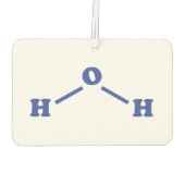 水分子化学式 カーエアーフレッシュナー (裏面)