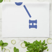 水分子化学式 キッチンタオル (折り畳み)