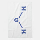 水分子化学式 キッチンタオル (縦)