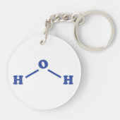 水分子化学式 キーホルダー (裏面)