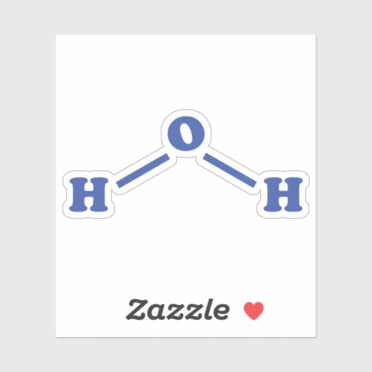 水分子化学式 シール (シート)