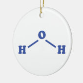 水分子化学式 セラミックオーナメント (左)
