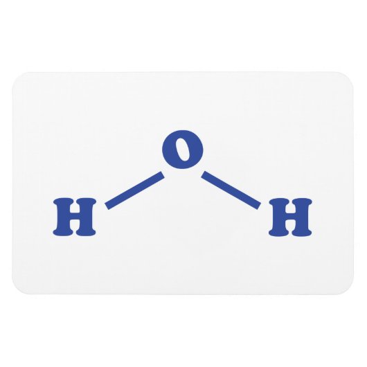 水分子化学式 マグネット (横)