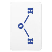 水分子化学式 マグネット (縦)