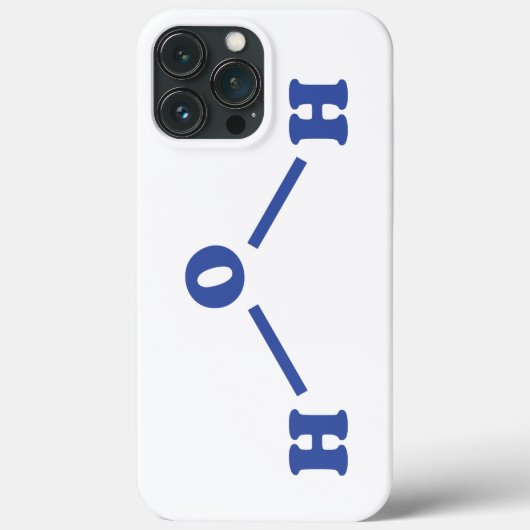 水分子化学式 Case-Mate iPhoneケース (裏面)